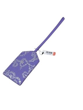 Vera Bradley Outlet Faux Leather Luggage Tag in Cotswold Dahlia Purple